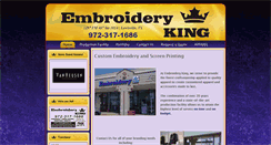 Desktop Screenshot of lewisvilleembroideryking.com